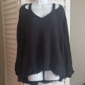 Free People "Moonshine" V-neck Sweater